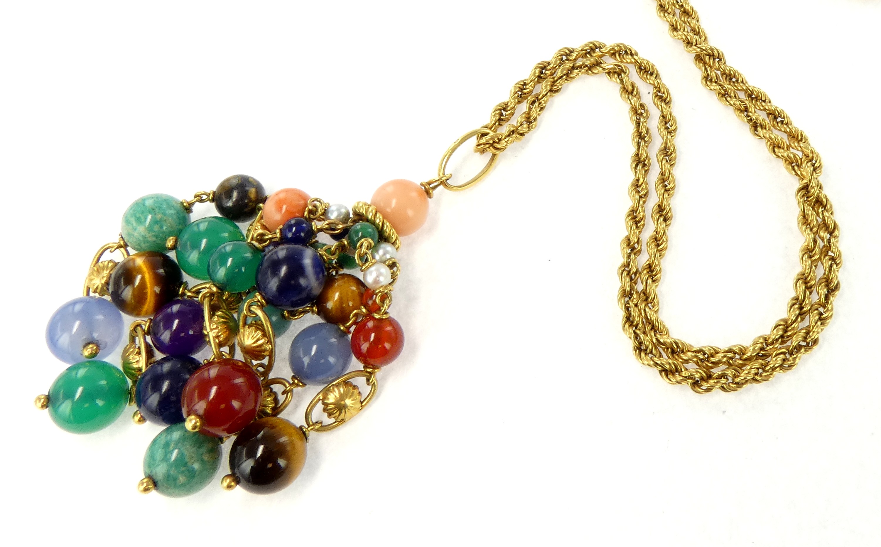 Lot 5 — 1 Chaîne Or 750 mil. Poinçonnée, 12g, 1 Pendentif Or 750 mil